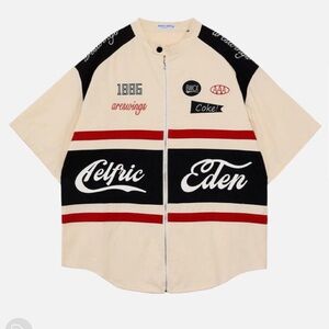 Racing Style Zipper Tee